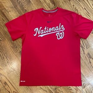 Men’s Washington Nationals Nike Dri-Fit Shirt. Size Large. Like New Condition.